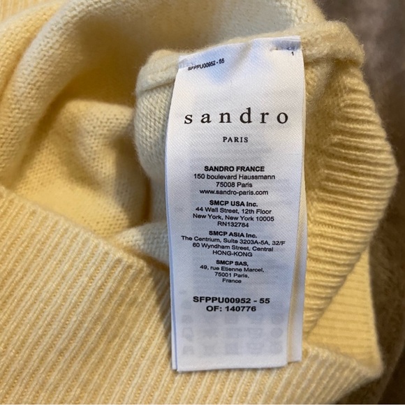 Sandro wool sweater with removable collar - Picture 7 of 8